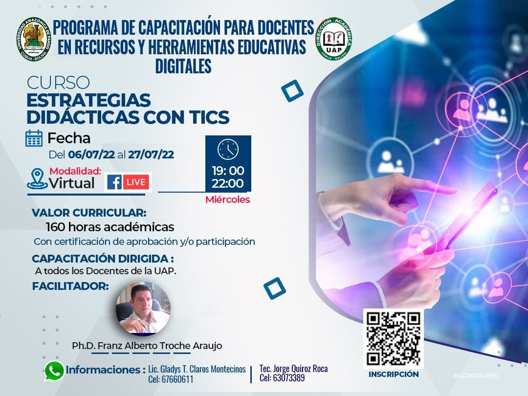 CURSO: ESTRATEGIAS DIDÁCTICAS CON TICS